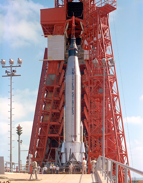 Mercury-Atlas Rocket on the Launch Pad