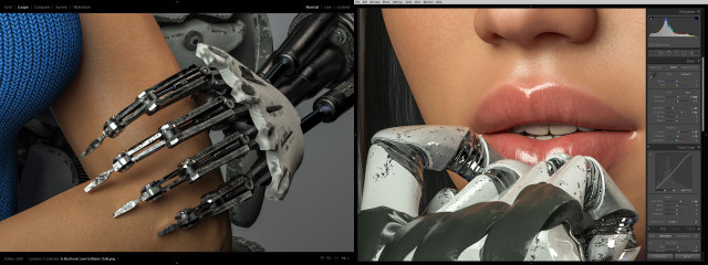 Cyborg loves Robot BTS skin and machine